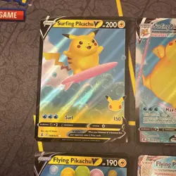 Pokemon TCG 25th Anniversary Celebrations Pikachu VMAX & V Bundle NM - Image 2