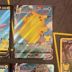 Pokemon TCG 25th Anniversary Celebrations Pikachu VMAX & V Bundle NM - Image 3