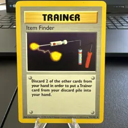 1999 Pokemon Base Set Item Finder (Trainer) SHADOWLESS 74/102 Near Mint - Image 1