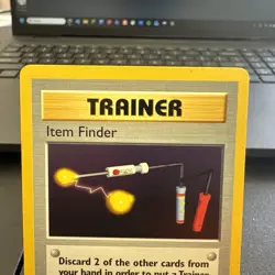 1999 Pokemon Base Set Item Finder (Trainer) SHADOWLESS 74/102 Near Mint - Image 3