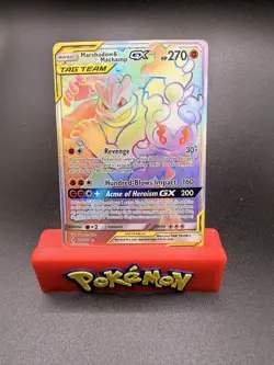 Pokemon TCG Marshadow & Machamp GX 221/214 Tag Team Unbroken Bonds NM/M - Image 1