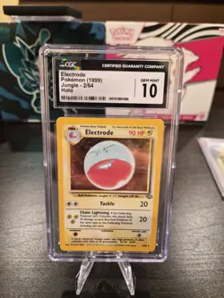 1999 POKEMON Jungle Electrode #2 HOLO GRADED GEM MINT CGC 10 - Image 1