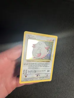 Pokemon TCG Chansey 3/102 Base Set (Shadowless) Holo MP- - Image 4