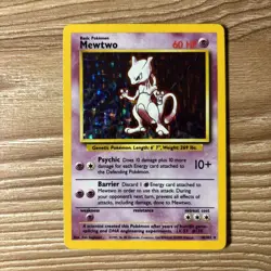 Pokemon TCG Mewtwo 10/102 1999 Base Set Holo Unlimited Rare LP/MP Condition - Image 1