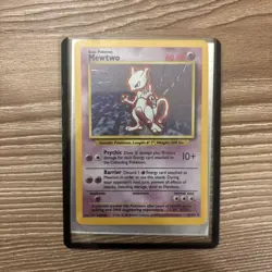 Pokemon TCG Mewtwo 10/102 1999 Base Set Holo Unlimited Rare LP/MP Condition - Image 3