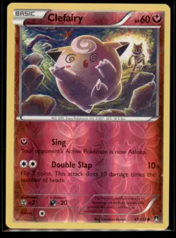 Clefairy 81/122 LP Reverse Holo Trippy Hypno Art Discontinued Fairy Type Pokemon - Image 1