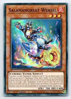Salamangreat Weasel - LD10-EN002 - Super Rare - 1st Edition - Yugioh - Image 1