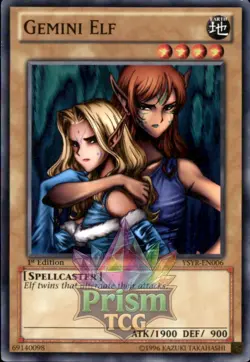1st Ed Gemini Elf YSYR-EN006 Yugioh - Image 1