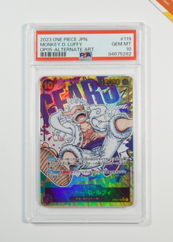 One Piece PSA 10 Monkey D. Luffy #OP05-119 Alternate Art 2023 Japanese - Image 1