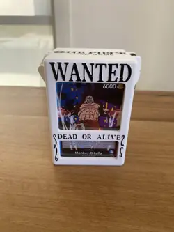 WANTED Double Sleeved Deck Box With Mystery One Piece Cards Included - Image 1