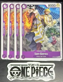 4x One Piece OP05-065 C San-Gorou - ENG - Regular - Playset - TCG - ST26 - NM/M - Image 1
