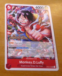 ONE PIECE TREASURE CRUISE ENGLISH CARD PROMO GAME CARTE ST01-012 SR EN NM - Image 1