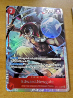 ONE PIECE ENGLISH CARD GAME HOLO CARTE EDWARD.NEWGATE ST15-002 SR ST EN TCG NM - Image 1