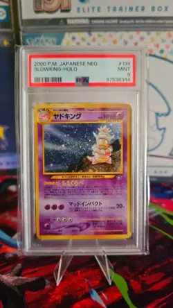 Slowking Pokemon 2000 Japanese Neo #199 Holo Card PSA 9 Mint - Image 1
