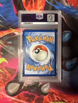 Pokemon TCG Destined Rivals Team Rockets Meowth Card 203/182 PSA 9 - Image 2