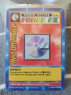 1999 Red Offensive ST49 Vintage Series 1 Starter Bandai Digimon Card LP Force Fx - Image 1