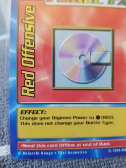 1999 Red Offensive ST49 Vintage Series 1 Starter Bandai Digimon Card LP Force Fx - Image 5