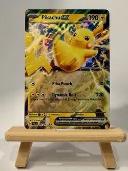 Pokemon TCG Sv02: Paldea Evolved Pikachu EX Double Rare Holo Card 063/193 - Image 1