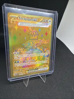 Pokemon TCG Terapagos EX Prismatic Evolutions Card 180/131 Gold Ultra Rare - Image 4