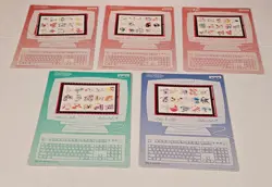 Very Rare NOT FOR SALE Not Released Banpresto Gen 1 Pokemon Jumbo Card Set of 5 - Image 1