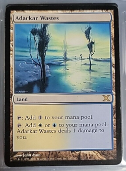 MTG Adarkar Wastes Tenth Edition 347/383 Regular Rare - Image 1