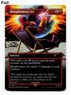 Blasphemous Act (Rainbow Foil) - [Secret Lair Series] Magic - MTG SLD 1756 NM 🔥 - Image 1