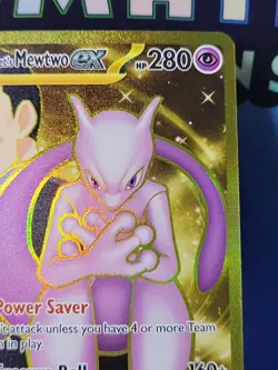 Team Rocket's Mewtwo ex 240/182 Sv10: Destined Rivals Hyper Rare Pokemon TCG NM - Image 3