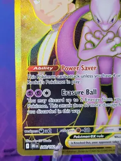 Team Rocket's Mewtwo ex 240/182 Sv10: Destined Rivals Hyper Rare Pokemon TCG NM - Image 5