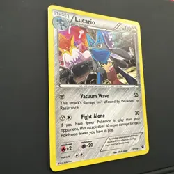 Pokemon TCG Lucario 63/124 Fates Collide Holo (English) - LP - Image 4