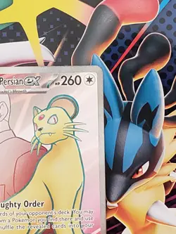 Pokemon TCG Team Rockets Persian EX Full Art 219/182 Destined Rivals Ultra Rare - Image 4