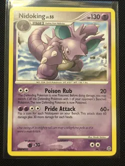 POKEMON TCG NIDOKING 34/132 NON HOLO RARE SECRET WONDERS - Image 1
