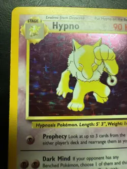 Pokemon TCG Hypno Fossil Holo Rare 8/62 Unlimited 1999 - Image 4