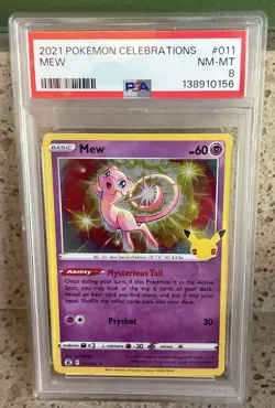 ✨Mew 011/025 Celebrations Holo Pokemon PSA✨ - Image 3