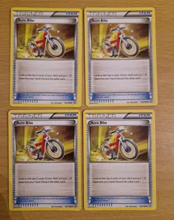 Pokemon TCG Primal Clash Trainers Bundle Acro Bike x4 - Image 1