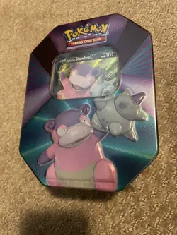 Pokemon- 3 Tin Set V Forces Mew V, Galarian Slowbro V, Lucario V- 2021 Sealed - Image 4