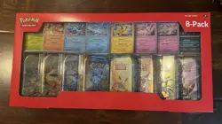 Pokemon Costco Prismatic Evolutions 8-Pack Mini Tins SEALED - Image 1
