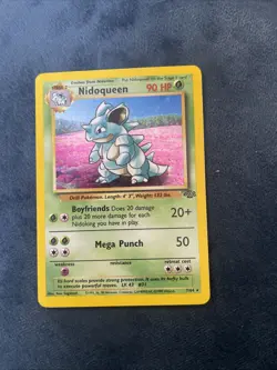 Pokemon TCG Nidoqueen Jungle 7/64 Holo Unlimited Holo Rare - Image 1