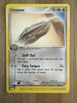 Pokemon TCG Linoone EX Sandstorm 44/100 Regular Uncommon NM - Image 1