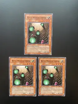 Yugioh Royal Magical Library MFC-074 Common 1st Edition LP/MP X3 - Image 1