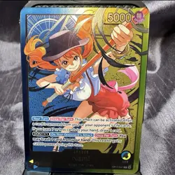 ALT' Nami OP11-041 L , foil, O.P.C. One Piece card, tag: nico robin - Image 2