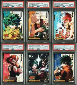 PSA10 My Hero Academia Deku Bakugo Jump 55th Anniversary Card Sequential Number - Image 1