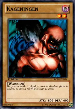 1996 Yu-Gi-Oh! TCG "KAGENINGEN" !ST Edition Card LCJW-EN014 - Image 1