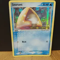 Pokemon TCG Snorunt EX Emerald 64/106 Holo Stamped Basic 50HP Card 2005 - Image 1
