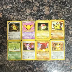 Pokemon TCG Team Rocket 8 Card Lot Dark Raticate Drowzee Voltorb Mankey Wizards - Image 1