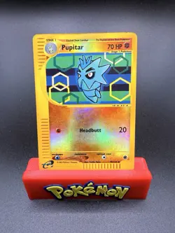 Pokemon 2002 Expedition Reverse Holo Pupitar, Card #90/165 MP - Image 1