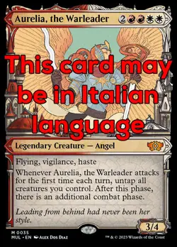 MTG AURELIA, THE WARLEADER 35 EXC - LA CONDOTTIERA - MUL IT - MAGIC - Image 1