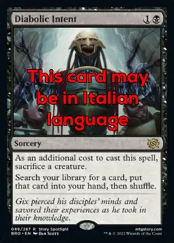 MTG DIABOLIC INTENT EXC - INTENTO DIABOLICO 89 - BRO - MAGIC - Image 1