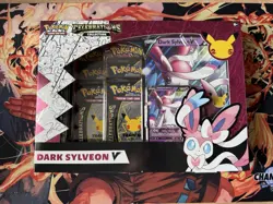 Pokemon Celebrations 25th Anniversary Dark Sylveon V Collection Box Sealed - Image 1