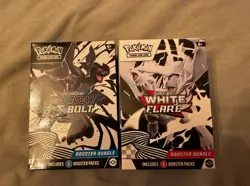 1x Pokemon Black Bolt and 1x Pokemon White Flare Booster Bundle - New & Sealed - Image 1