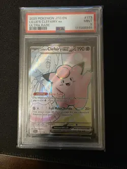 Pokemon 2025 JTG En-Journey Together #184 Lillie's Clefairy EX PSA 9 - Image 1